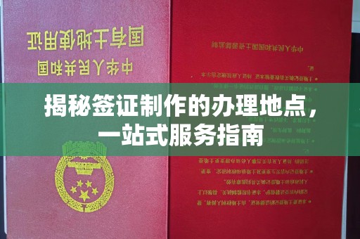 池州揭秘签证制作的办理地点，一站式服务指南
