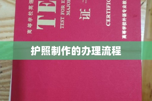 池州护照制作的办理流程