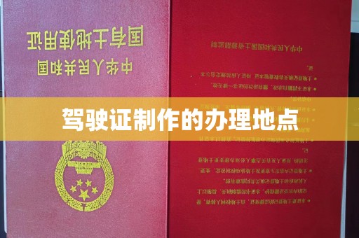 池州驾驶证制作的办理地点
