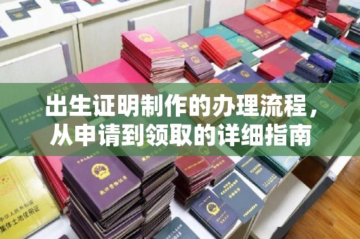 池州出生证明制作的办理流程，从申请到领取的详细指南