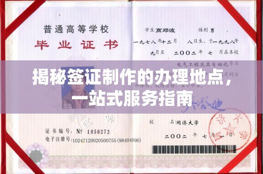 池州揭秘签证制作的办理地点，一站式服务指南