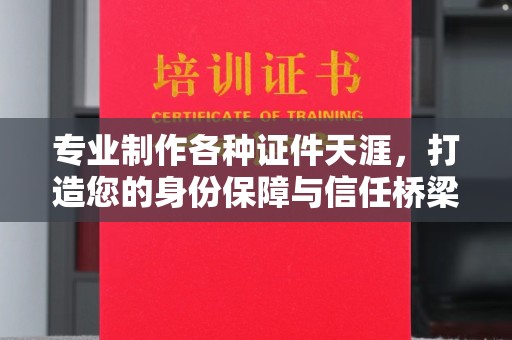 池州专业制作各种证件天涯，打造您的身份保障与信任桥梁
