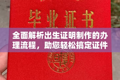 池州全面解析出生证明制作的办理流程，助您轻松搞定证件办理