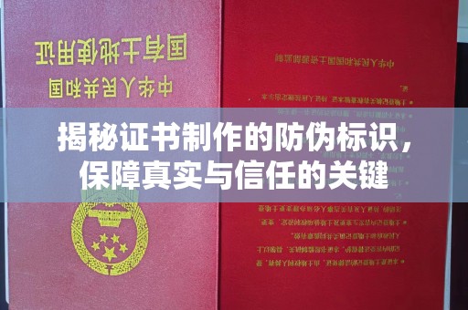 池州揭秘证书制作的防伪标识，保障真实与信任的关键