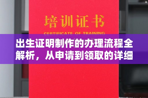 池州出生证明制作的办理流程全解析，从申请到领取的详细指南
