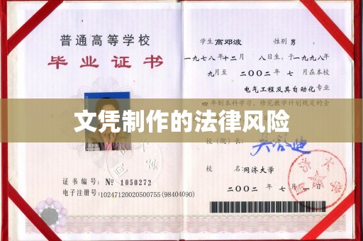 池州文凭制作的法律风险