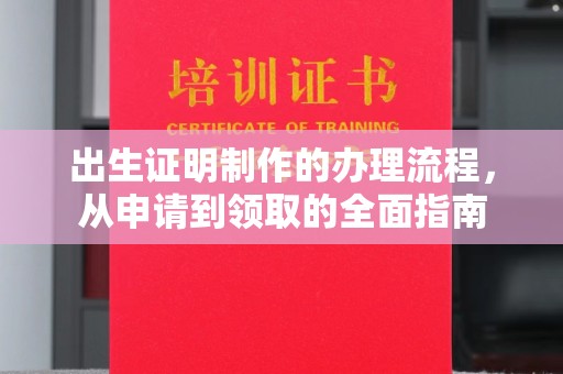 池州出生证明制作的办理流程，从申请到领取的全面指南