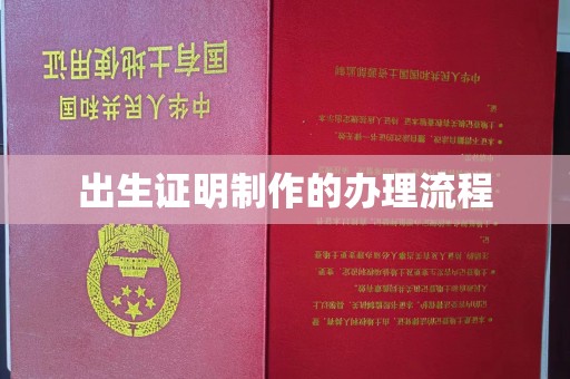 池州出生证明制作的办理流程