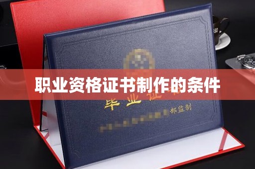 池州职业资格证书制作的条件