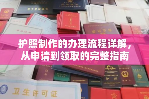 池州护照制作的办理流程详解，从申请到领取的完整指南